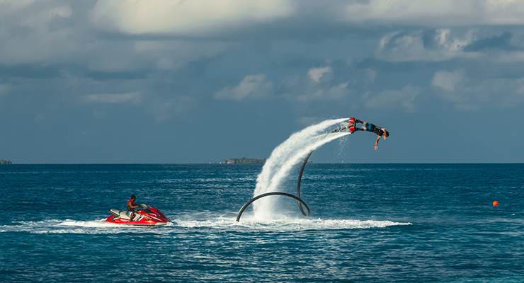 Fly boarding