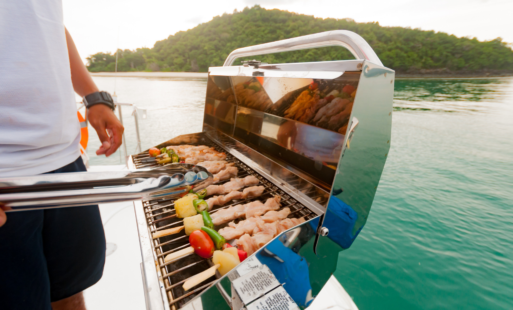 Barbecue on Yacht